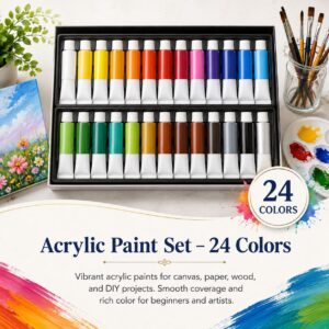 Acrylic Paint Set – 24 Colors