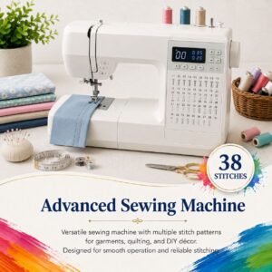 Advanced Sewing Machine – 38 Stitches