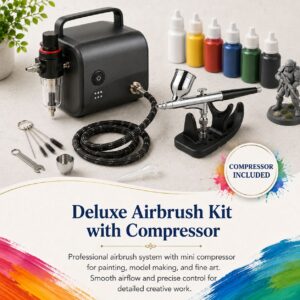 Deluxe Airbrush Kit with Compressor