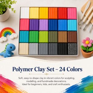 Polymer Clay Set – 24 Colors