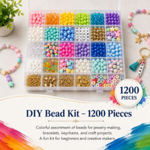 DIY Bead Kit – 1200 Pieces