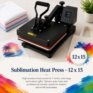 Sublimation Heat Press – 12 x 15