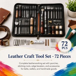 Leather Craft Tool Set – 72 Pieces